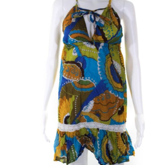 Trina Turk Dresses & Skirts - TRINA TURK MIDI SUMMER RUFFLE DRESS Sz Small